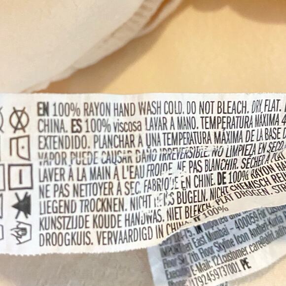 Forever 21 Button Up Crop Tank Top Cream 100% Rayon Womens - Picture 4 of 5